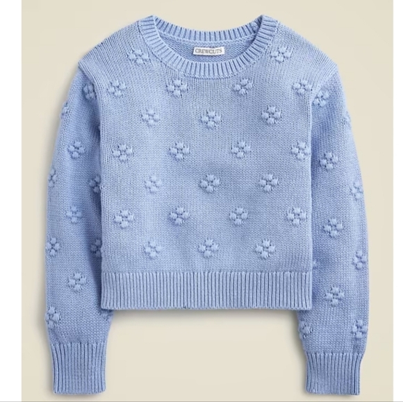 NWT J. CREW Crewcuts Girls Bobble Knit Sweater size XXL( 14-15) - Picture 1 of 6